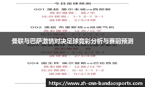 曼联与巴萨激情对决足球竞彩分析与赛前预测
